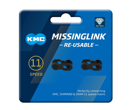 KMC MISSING LINK 5.65mm 11spd (2 PER CARD) SILVER CL555R