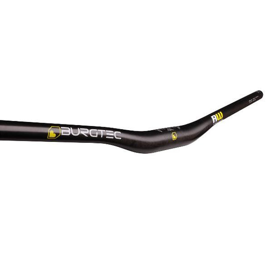 Burgtec RideWide Carbon Bars Black 30mm Rise 800mm x 35mm