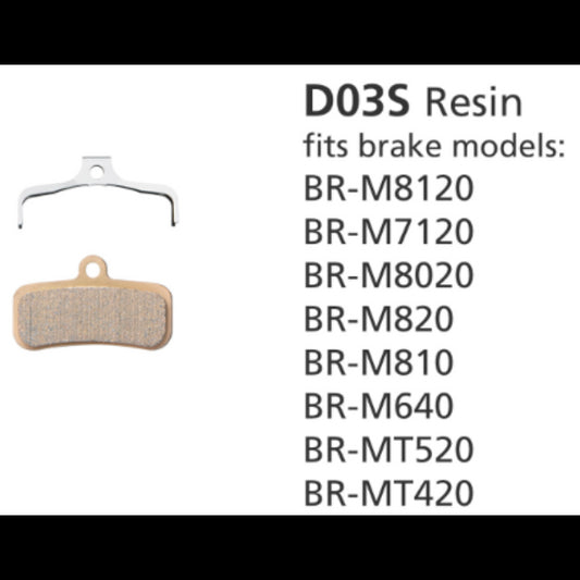 RESIN PAD W/O FIN D03S 4 PISTON