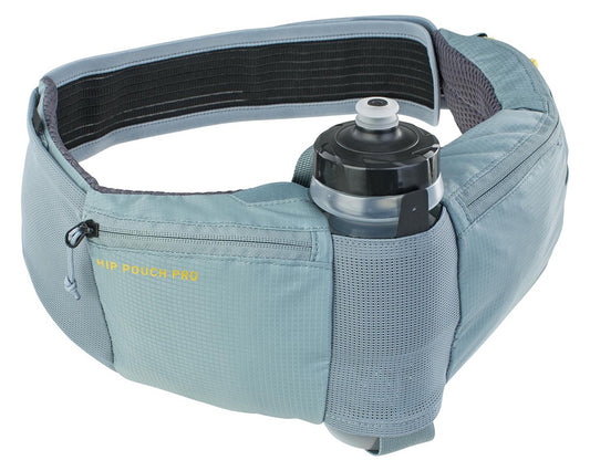 EVOC HIP POUCH PRO + DRINK BOTTLE STEEL