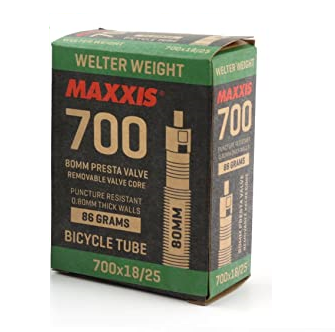 MAXXIS TUBE 700c x 33/50 FV WELTERWEIGHT 48mm RVC, 128g 0.8mm WALL