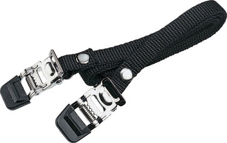 BBB 'BIKE & TIGHT' TOECLIP STRAPS BLACK