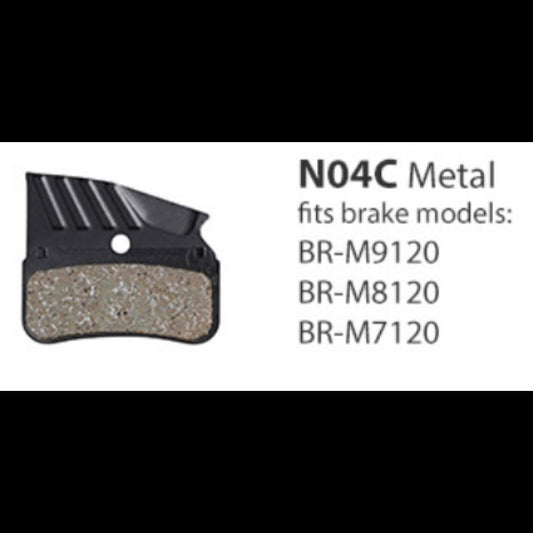 BR-M9120/ M8120 METAL PAD w/ FIN 4-PISTON N04C