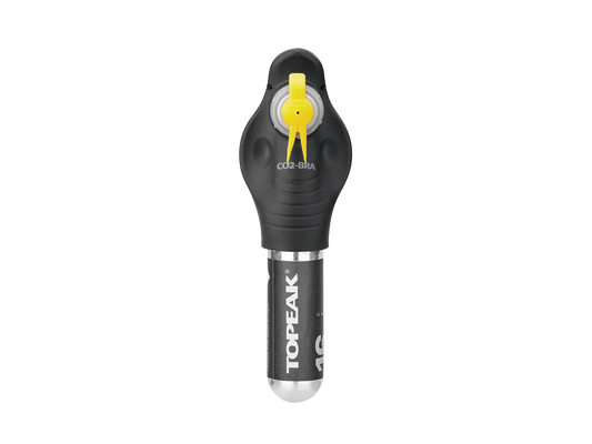 Topeak CO2 CO2-Bra CO2 Inflator + 1 x Threaded 16g CO2 Cartridge